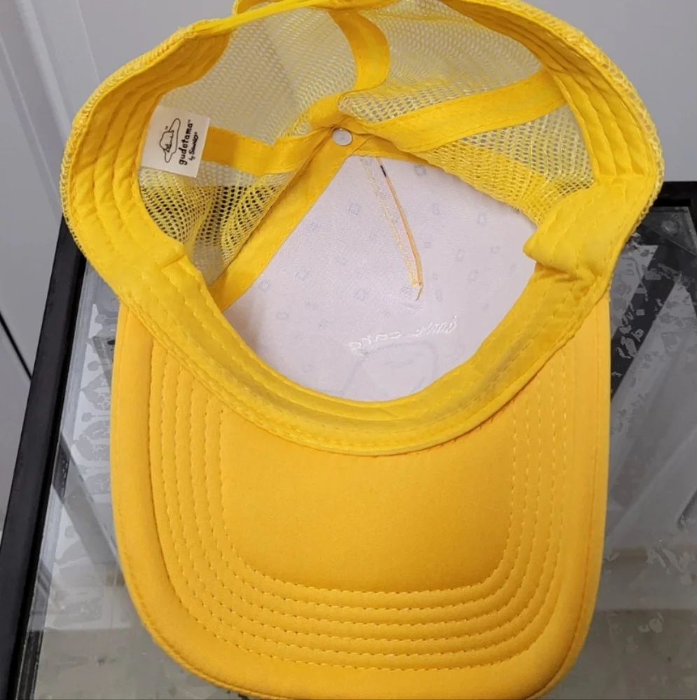 Gudetama Lazy Egg Hat Cap Snapback Sanrio Dont Care Adjustable